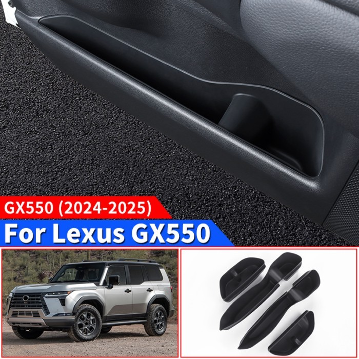 For 2024 2025 Lexus GX550 GX550h Car Door Storage Slots Silica gel pad,Upgraded Accessories gx 550