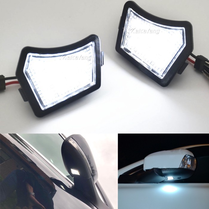 LED Side Rearview Mirror Floor Ground Puddle Welcome Light For Volvo C30 C70 S40 S60 V40 Jaguar XJ