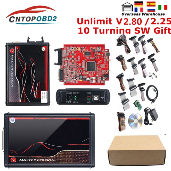 Online Master EU Kess V5.017 2.80 OBD2 Manager Tuning Kit KTAG V7.020 V2.25 No Token Limited Car Tr