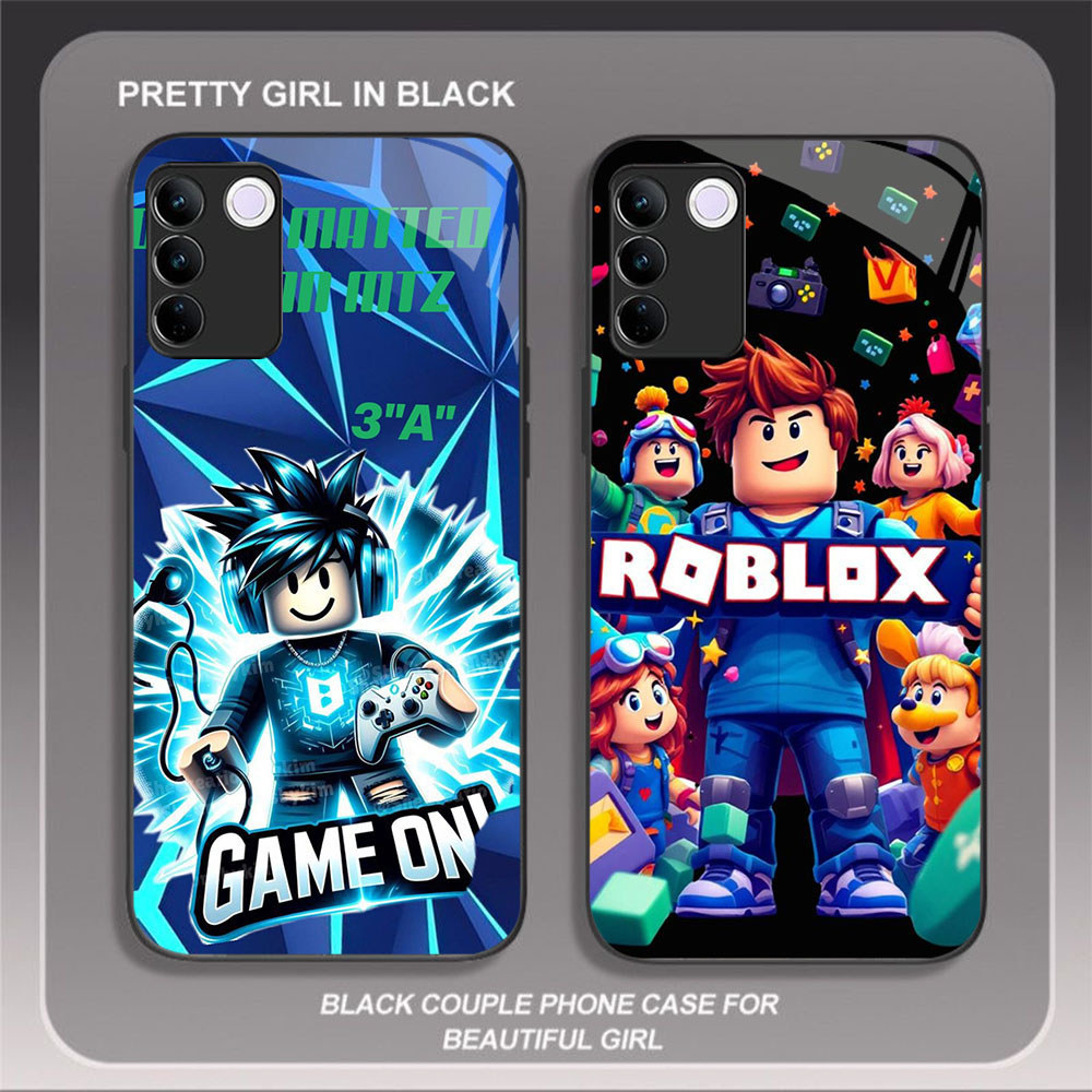 HW-26 ROBLOX BOYS แก้ว KACA สําหรับ VIVO Y100 V30 V23 Y200E V29E V27E V29 T3 V23E V27 Y200 Pro Lite 