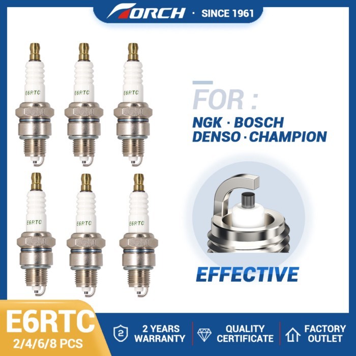 Motorcycle Ignition Spark Plug Torch E6RTC for Peugeot Citystar Ludix Kisbee TKR Squab 2 3 for CAN-