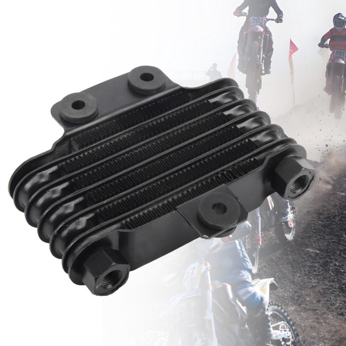 For GY6 Motorcycle Oil Cooler Radiator M12 Motocross motorbike engine cooling system pitbike spare
