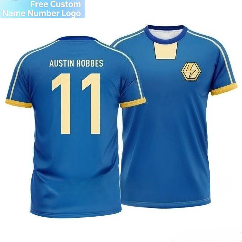 การปรับแต่งฟรี Vintage Jersey Inazuma Eleven Kaio คอสเพลย์ Anime Jersey 3D พิมพ์เด็กทีมฟุตบอลชุดฤดูร