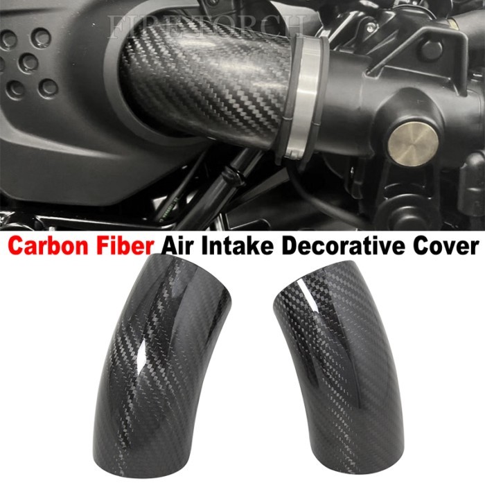 Motorcycle Exhaust Pipe One Accessories For BMW R NINE T R nineT R9T Carbon Fiber Air Intake Decora