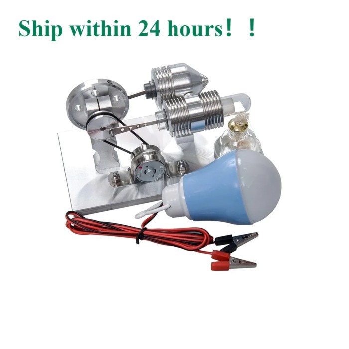 Stirling Engine Model Toys Steam Science Physics Power Generation Model DIY Laboratory Teaching Aid