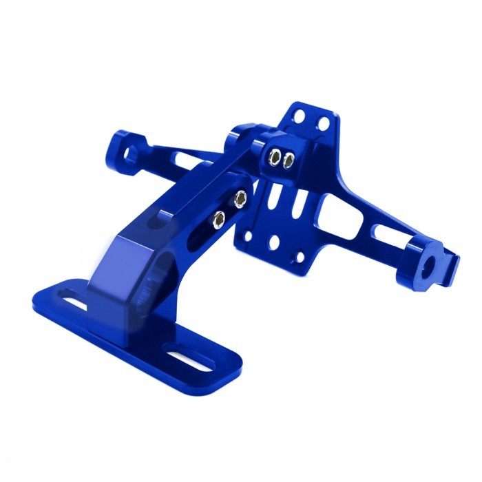 For Suzuki GSXR 600 750 1000 K4 K5 K6 K7 K8 K9 Universal CNC Rear License Plate Mount Holder With L