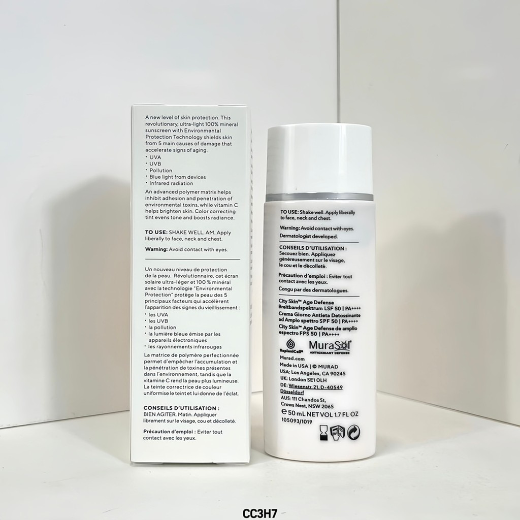 สินค้าใหม่ สินค้าใหม่ 60 Murad a Alcohol Physical Sunscreen Lotion 50ml!ครีมกันแดด Murad Murad Physi