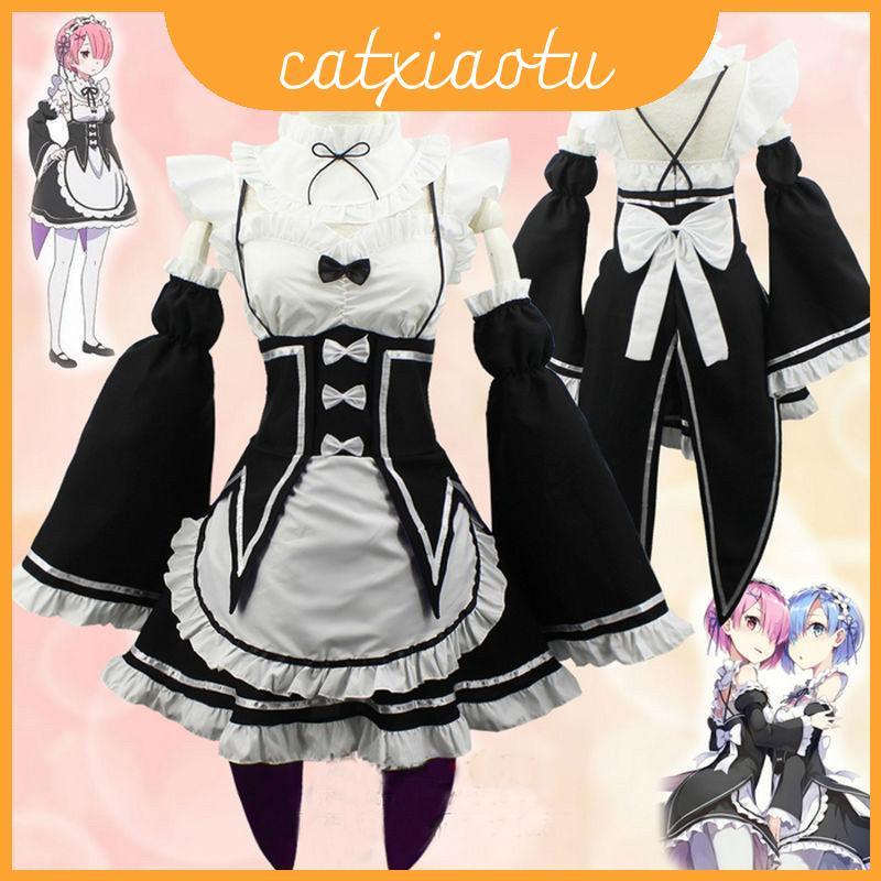 ชุดคอสเพลย์ Ram/Rem Twins จาก Rezero - ประณีตและสมบูรณ์แบบ