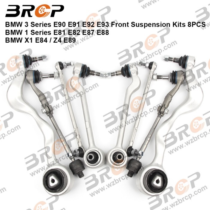 BRCP Front Suspension Control Arm Stabilizer Link Tie Rod Kits For BMW 1 3 Series E90 E81 X1 E84 Z4