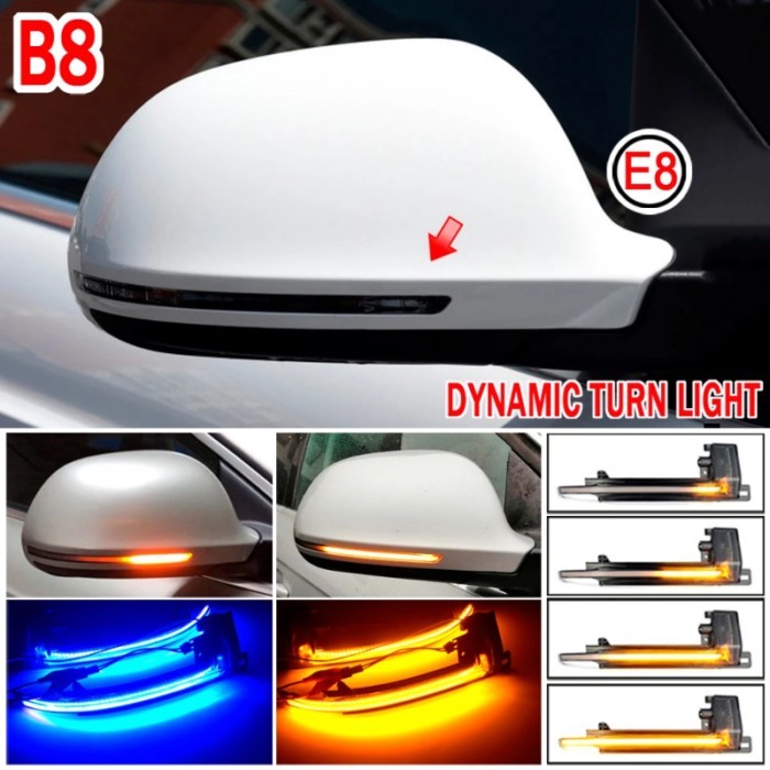For Audi A4 A5 B8 B8.5 A3 8P Q3 A6 C6 S6 SQ3 A8 D3 8K LED Dynamic Turn Signal Light Flasher Flowing