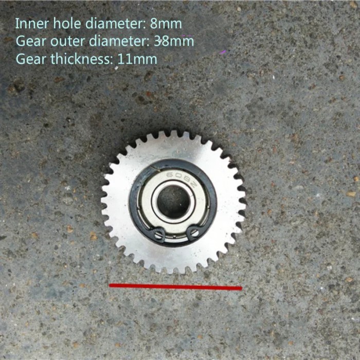 1PCS 36Teeth Steel Metal Gear Electrical Motor Bicycle Wheel Bearing 608Z 8MM Inner Hole Diameter B
