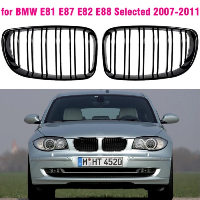 black front Grille kidney For BMW 1 Series E81 E87 E82 E88 for BMW 128i 135i 120i 116i 116d 120d