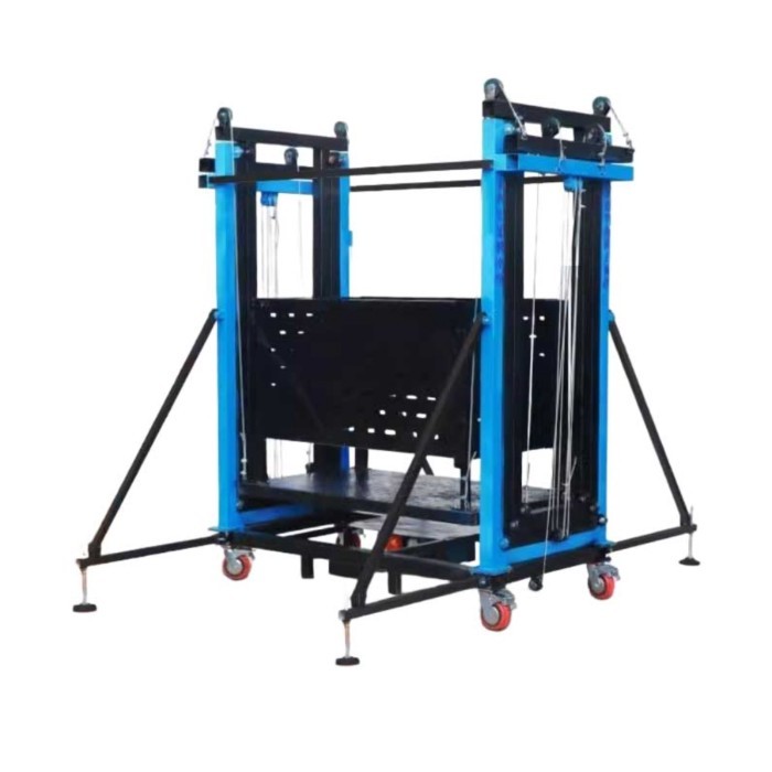 Electric scaffolding lift movable folding construction site construction household