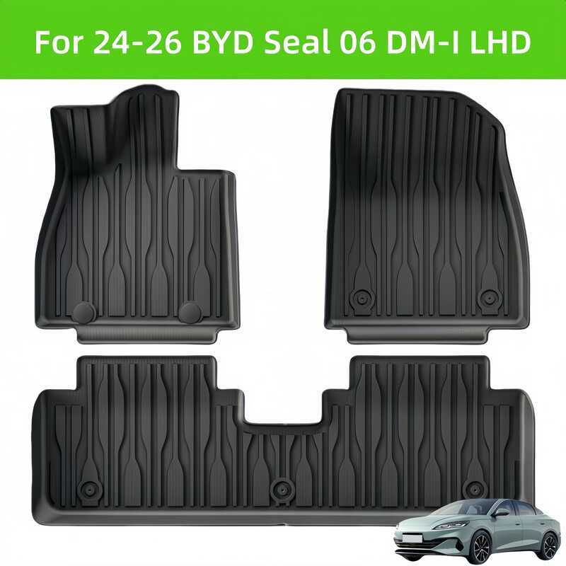 For24-26 BYD Seal 06 DM-I TPE พรมปูพื้นรถยนต์ด้านหลัง