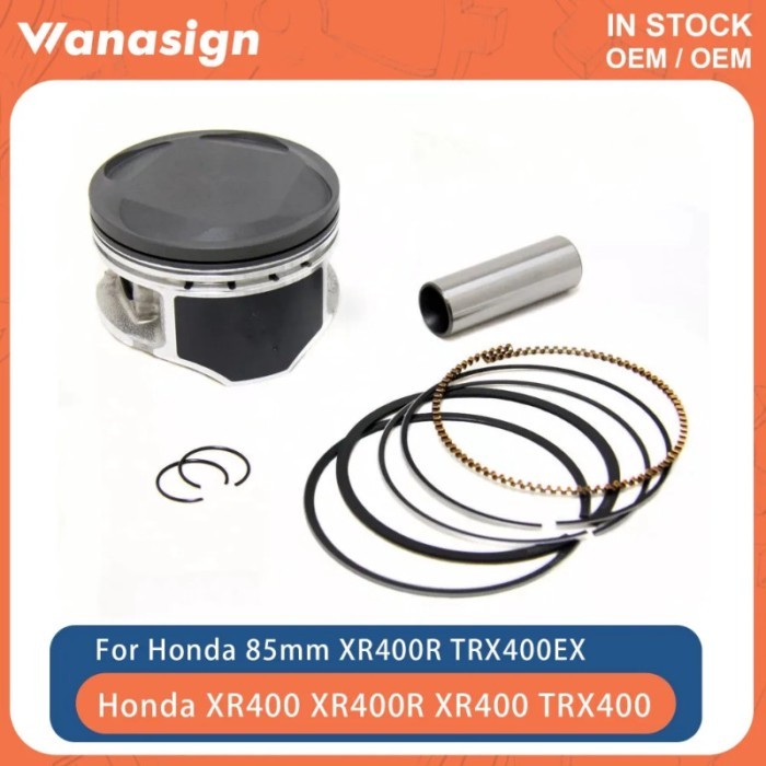 85mm Bore Motorcycle Engine Piston Kit Fit For Honda XR400 XR400R XR 400 1996-2004 TRX400 TRX400EX