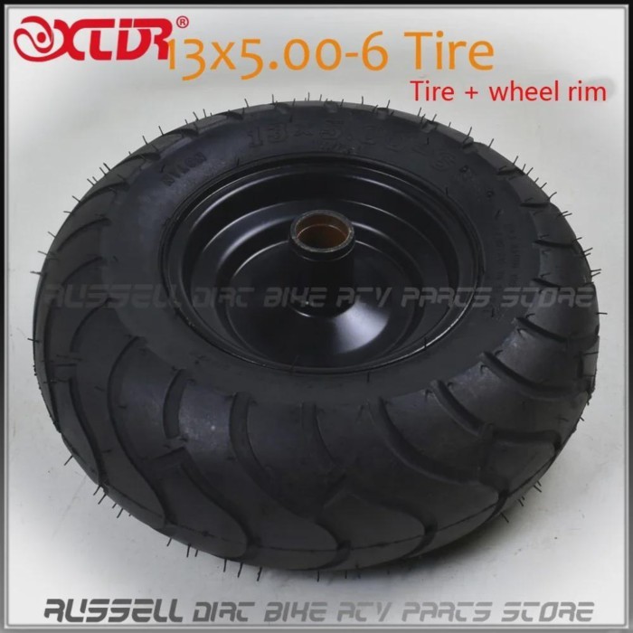 13x5.00-6 Tubeless Tire Tyre and wheel rim ATV QUAD  Mower Go-kart Buggy Buggy