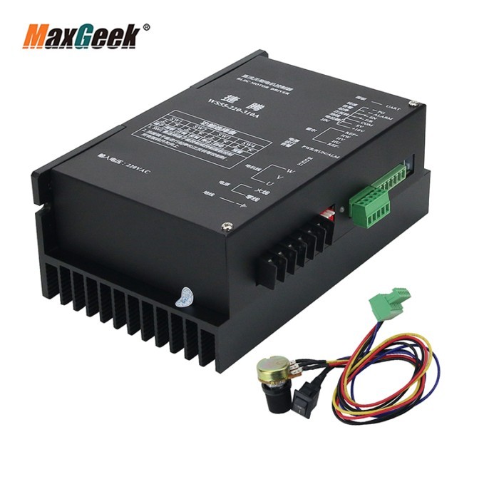 Maxgeek WS55-220-310A Brushless DC Motor Driver Controller With Communications Port Input 220V for