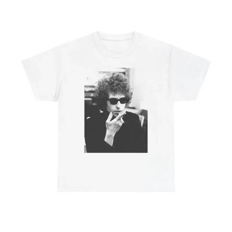 Bob Dylan T เสื้อ Vintage Photo Retro Heavy Cotton