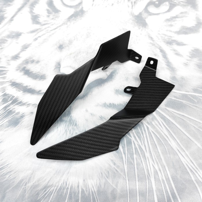 New For Kawasaki ZH2 zh2 Z H2 2020-2025 Motorcycle Carbon Fiber Spoiler Wing Fairing Windshield Mat