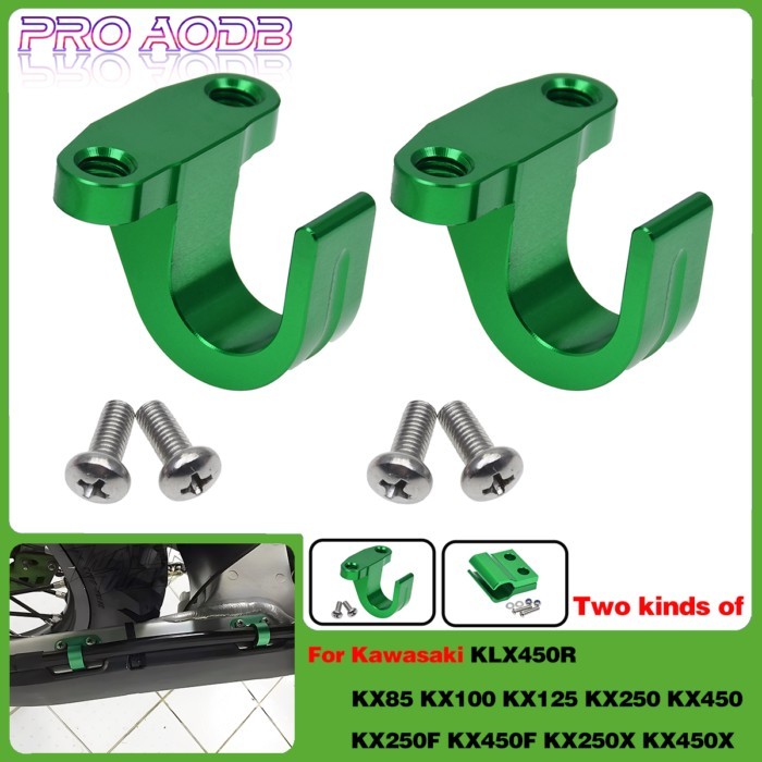 For Kawasaki KX85 KX100 KX125 KX250 KX450 KX250F KX450F KX250X KX450X KLX450R CNC aluminum front an