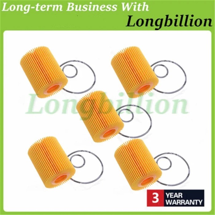 5PCS 04152-37010 04152-40060 04152-YZZA6 Engine Oil Filter For Toyota Lexus Pontiac Scion 04152-YZZ