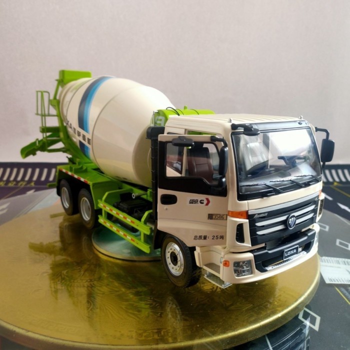 1: 24 Futian Lesa Mixer Truck Model Oman EST Mixer Truck Model Lesa L9 Cement Tank Truck Out of Prin