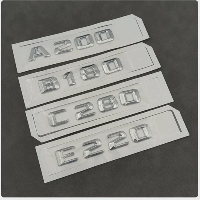 3D ABS Car Trunk A B C E 180 220 220 160 35 43 45 63 250 300 320 350 400 Emblem Logo For Mercedes B