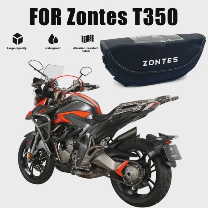 FOR Zontes T350 350T 350T1 350T2 350 T1 T2  Motorcycle Waterproof Bag Navigation Universal Motorbik