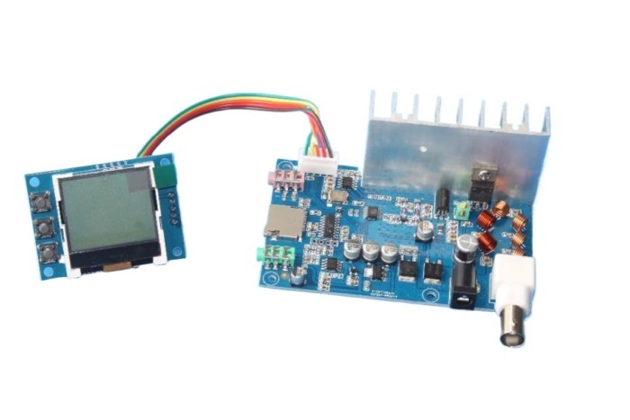 DIY kits FM 5W 76M-108MHZ stereo PLL FM transmitter suite DIY kits 7W maximum power frequency adjus