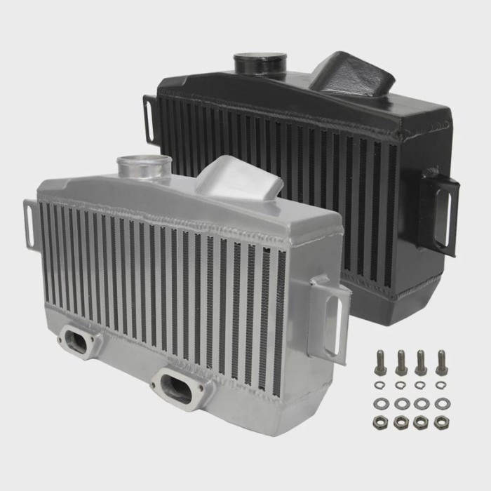 Fits For Subaru WRX Performance Top Mount Intercooler 2008+ STI EJ257 EJ255 2.5L Black/Silver