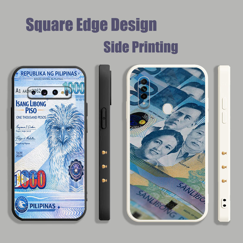 สําหรับ Huawei Y6p Y7 2019 Y7A Y6 Pro 3i 7i 8i 50 Lite Nova 5T Y9s เงินใหม่ 1000 Peso TFZ12 เคสโทรศั