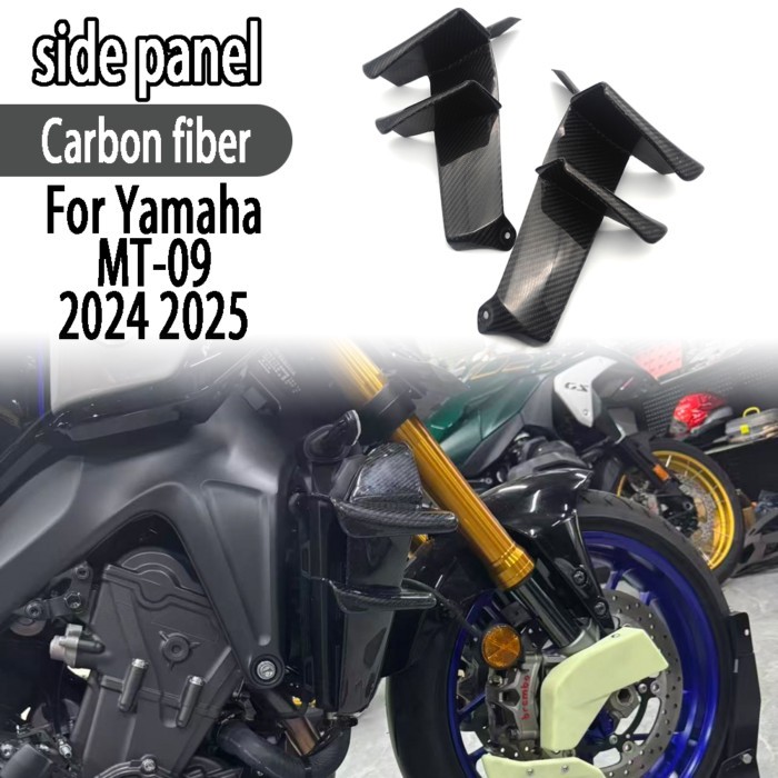 For YAMAHA MT-09/SP 2024 2025 100%carbon fiber Wing Motorcycle Spoiler Side Fairing Aerodynamic Win