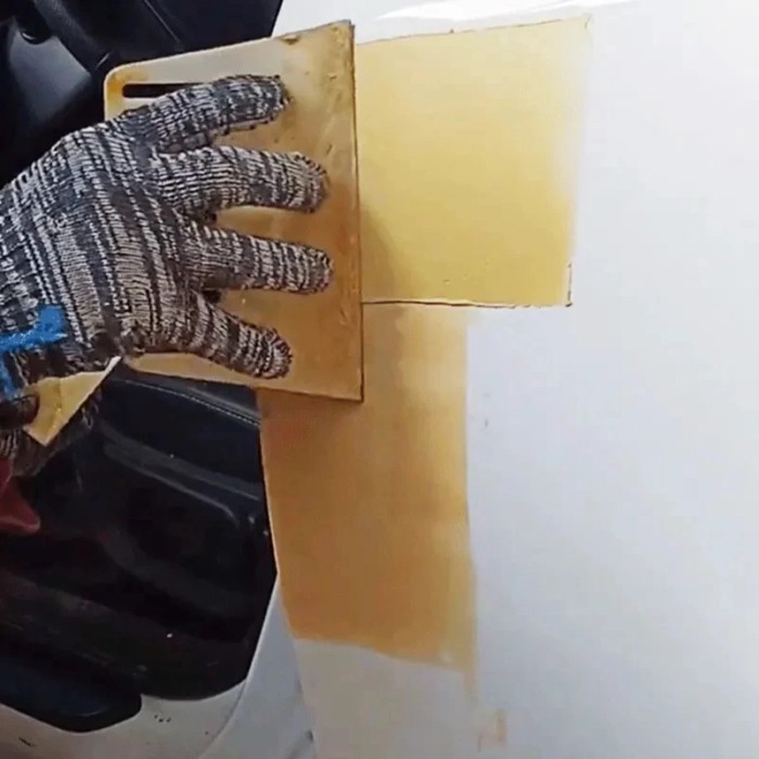 ATPRO Plastic Car Putty Spreaders  Auto Body Scraper Filler Applicator Repair Paint Putty Stick Fib