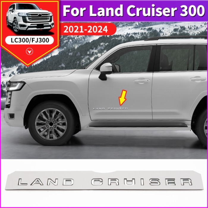 For Toyota Land Cruiser 300 LC300 Engine Cover Decoration Land Cruiser Logo Modification Accessorie