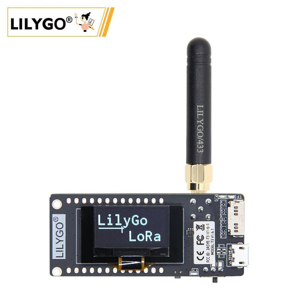 ลิลลี่โก® TTGO LoRa32 V2.1_1.6 รุ่น 433/868/915Mhz ESP32 LoRa OLED 0.96 นิ้วการ์ด SD บลูทูธ WIFI โมด