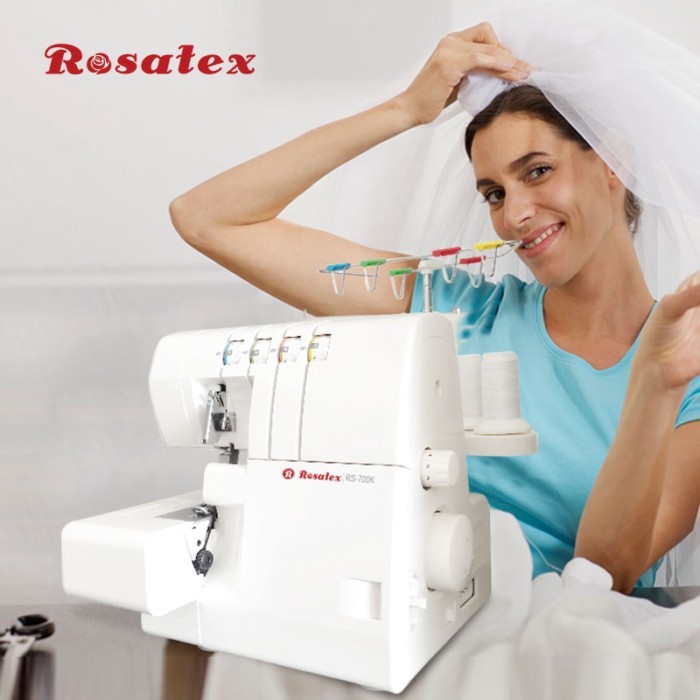 RS-700k Desktop Multi-functional Household Single/double Needles Sewing Machine Electric Overlock S