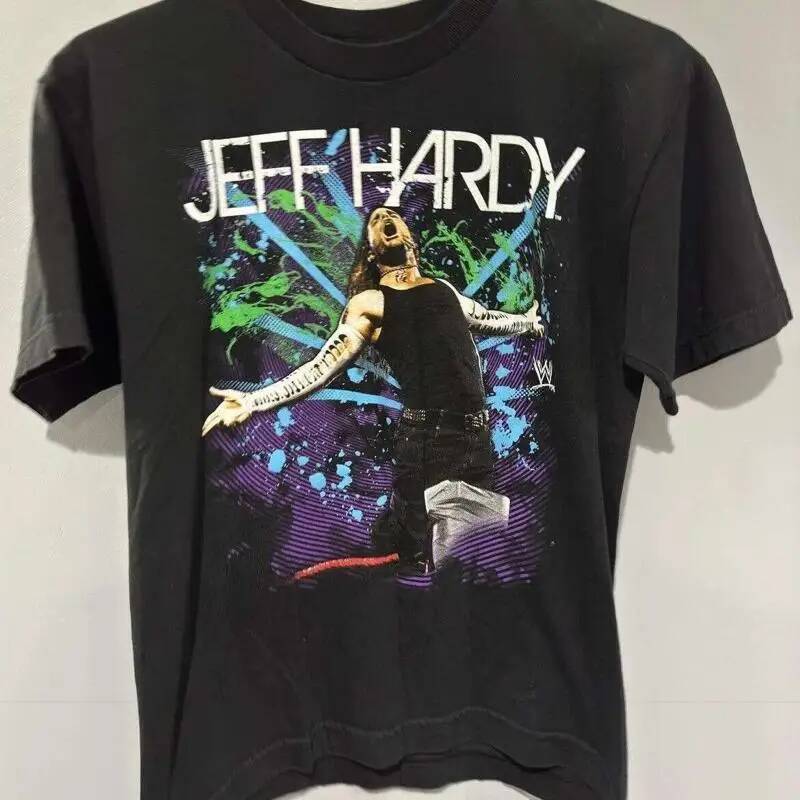 เสื้อยืด Hardy Boyz Jeff Black Cotton S ถึง 5Xl