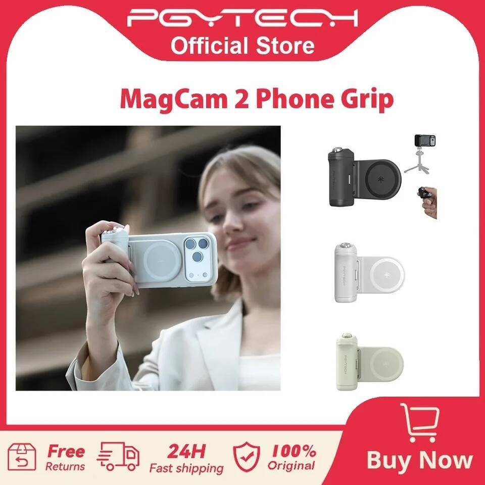 PGYTECH MagCam 2 Phone Grip 3-in-1 Modular Kit รีโมทบลูทูธ