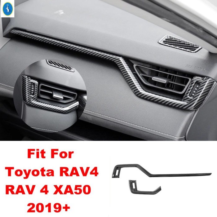 Central Control Dashboard Instrument Decor Strip Cover Trim Accessories For Toyota RAV4 RAV 4 XA50