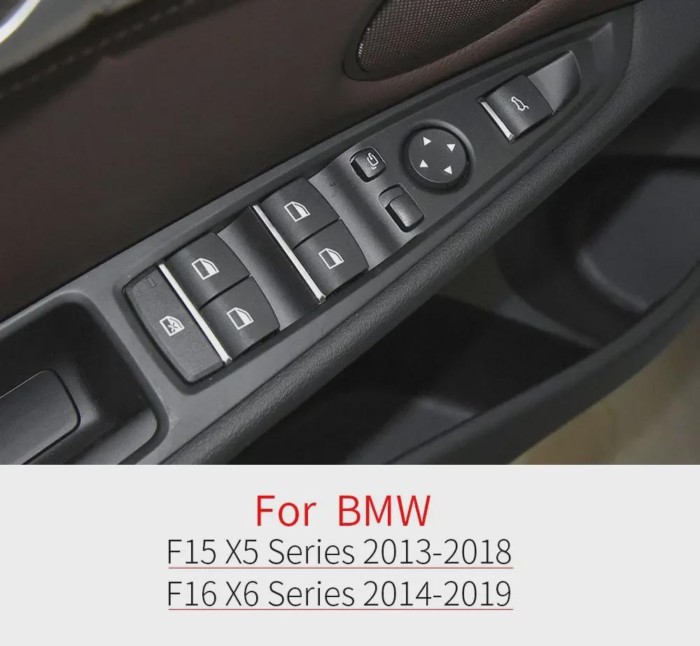 Master Electric Power Window Control Switch Button Lifter For BMW X1 X2 X5 X6 F45 F48 F46 F39 F15 F