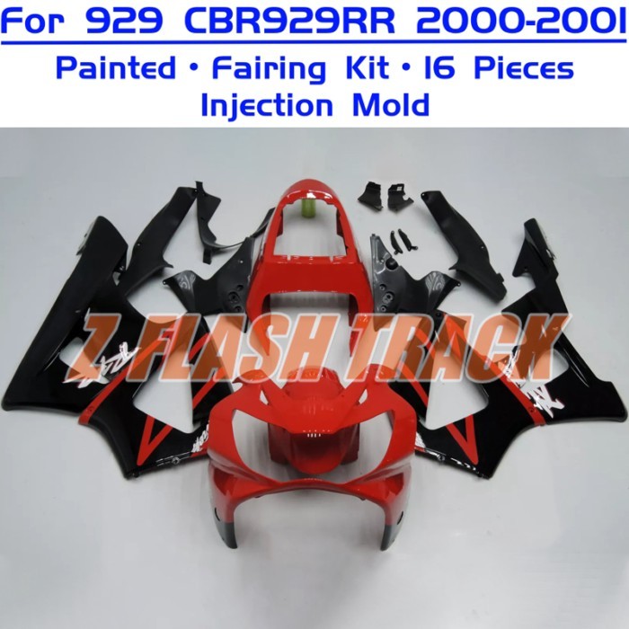 For Honda CBR929RR CBR 929RR 929 CBR929 RR 2000 2001 Cowl Plastic Body Fairing Kit Bodywork ABS Inj
