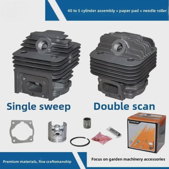 40mm 44mm Cylinder Piston Kit for 43CC 52CC 1E44F-5 44F-5 44-5 BG520 CG520 CG430 1E40F-5 40-5 Garde