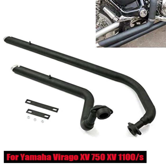 For Yamaha Virago V Star XV700 XV 750 XV 1100/S XV1100S Shortshots Staggered Full Exhaust System Pi