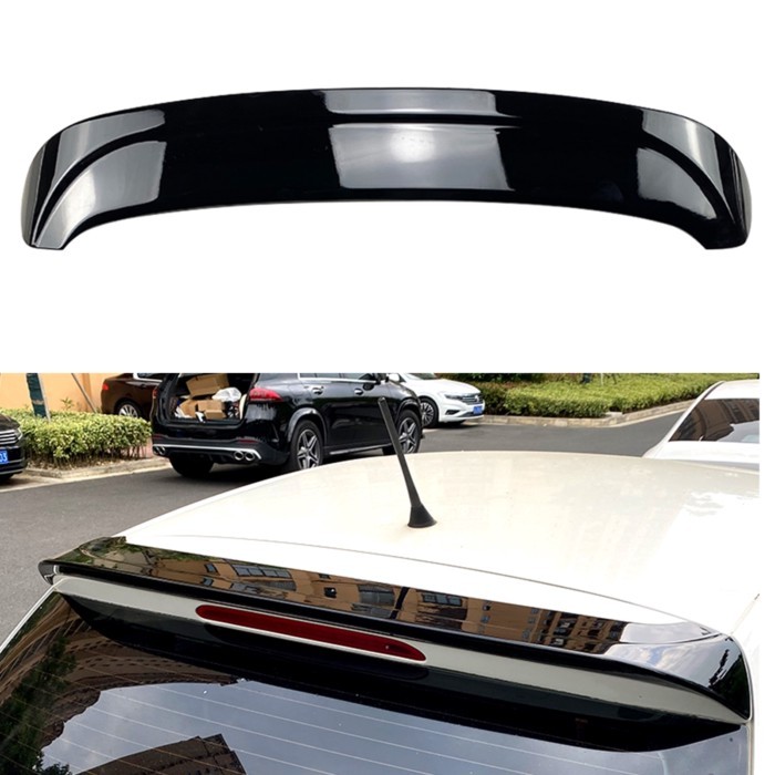 For Volkswagen VW Polo MK5 6R 6C 2009-2017 GTI Style Rear Roof Spoiler Wing Gloss Black/Carbon Fibe