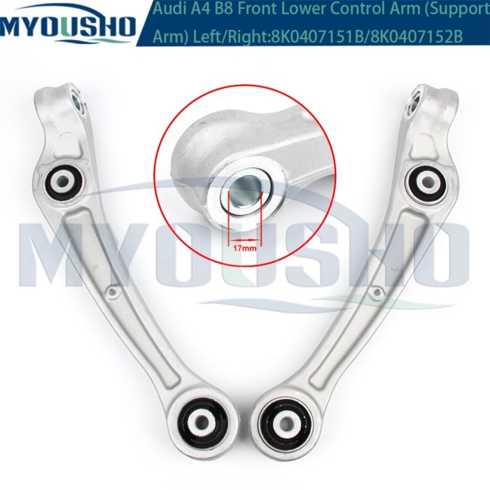 Myousho Front Lower Left Suspension Control Arm Support Arm For Audi A4 B8 8K2 8K5 A5 8T3 A6 4G2 C7