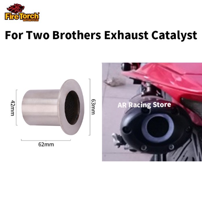 For Two Brothers Universal Motorcycle Muffler Removable DB Killer Exhaust Motorbike Front Tail Cata