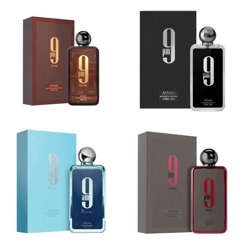 Afnan 9 PM Rebel Unisex 1ml การค้าต่างประเทศ Middle East น้ําหอมผู้ชาย