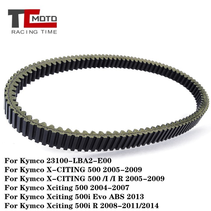 For Kymco X-CITING 500 /I /I R Xciting 500i R ABS Motorcycle Drive Belts Transmission Belt 23100-LB