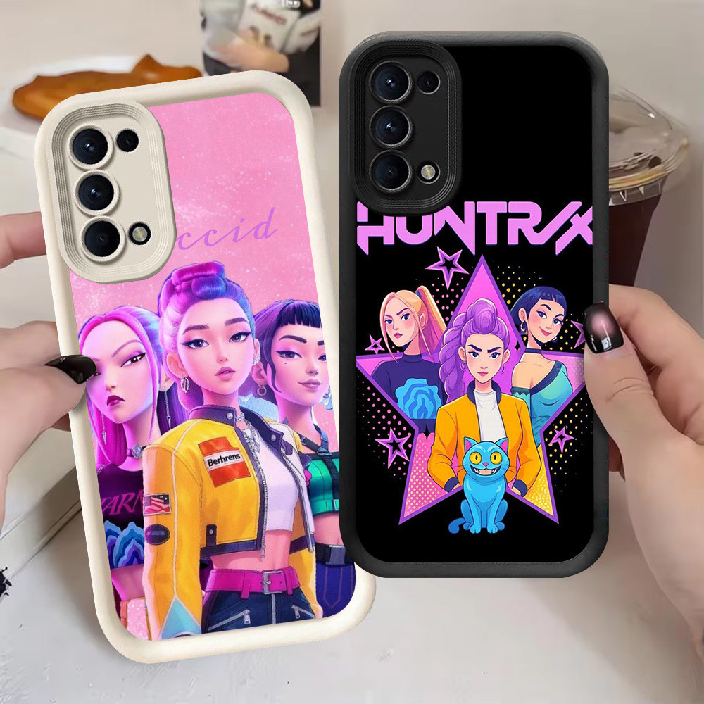 G-55 Kpop Demon HunterปลอกสําหรับOPPO A52 A95 F19s A72 F19 A92 สีดําและสีขาว