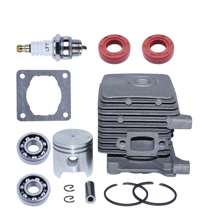 Cylinder Piston Kit 34mm For Stihl Fs38 Fs45 Fs46 Fs55 Km55 Hl45 Fs45L Fs45C Fs46C Km55C Km55R Km55
